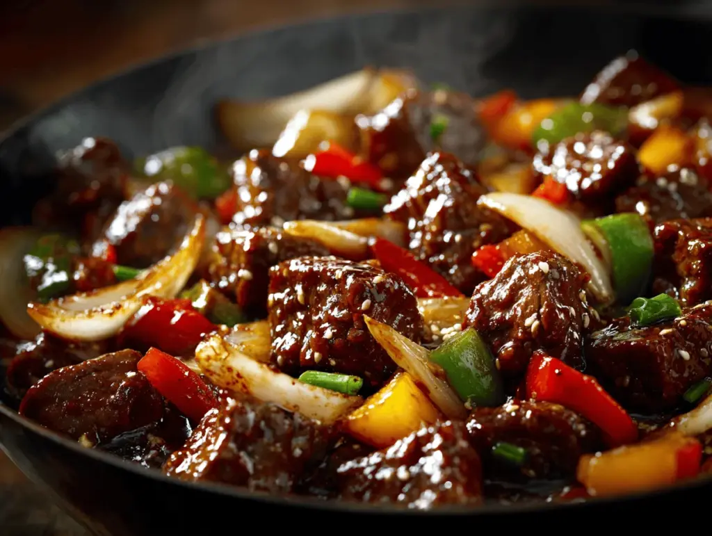 Chinese pepper steak with onions - featured image
