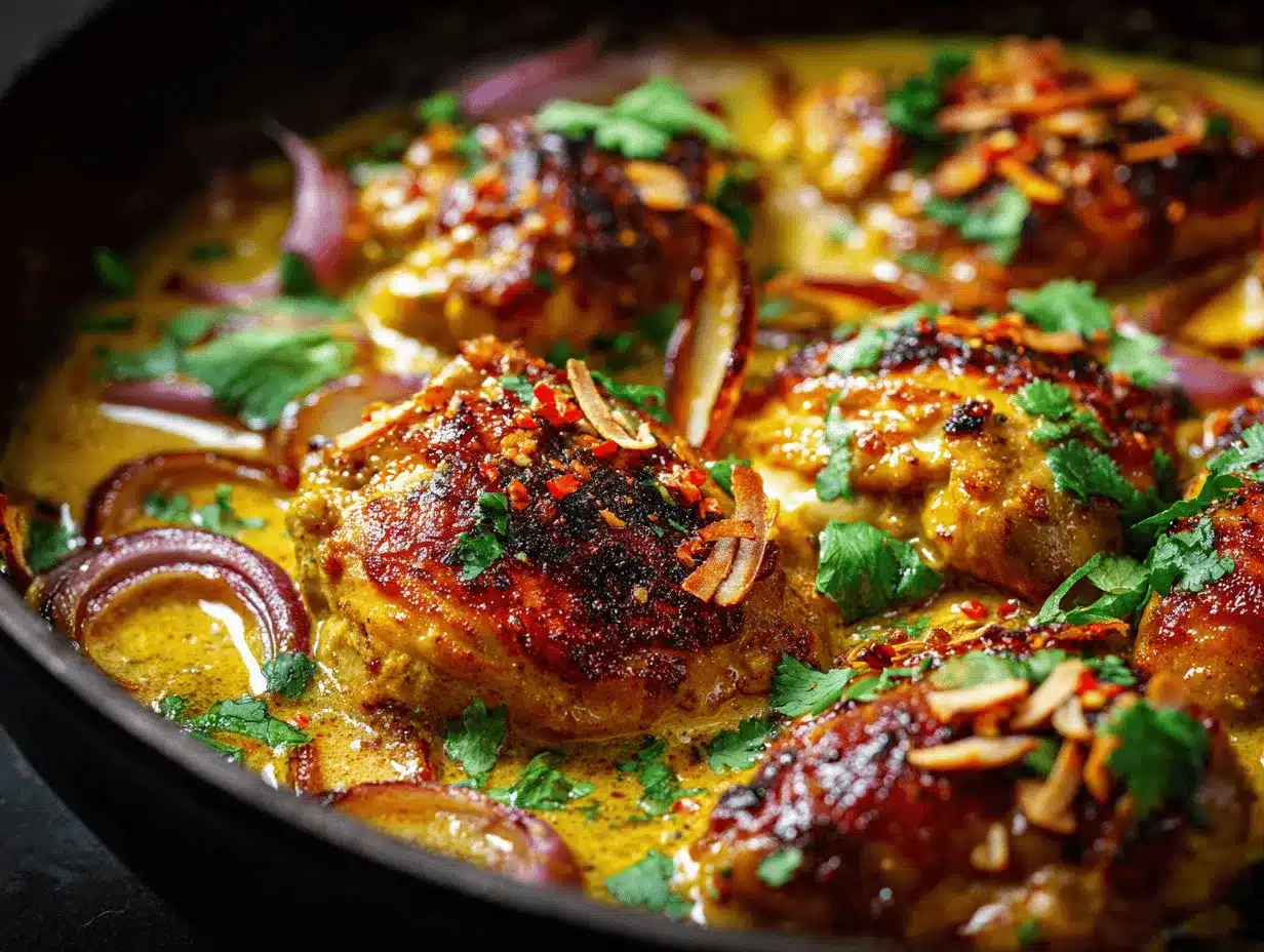 coconut curry butter chicken preparation steps