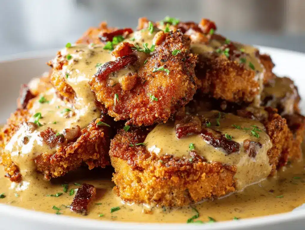 country fried pork chops - featured image