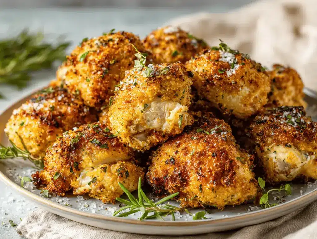 crispy air fryer chicken - featured image
