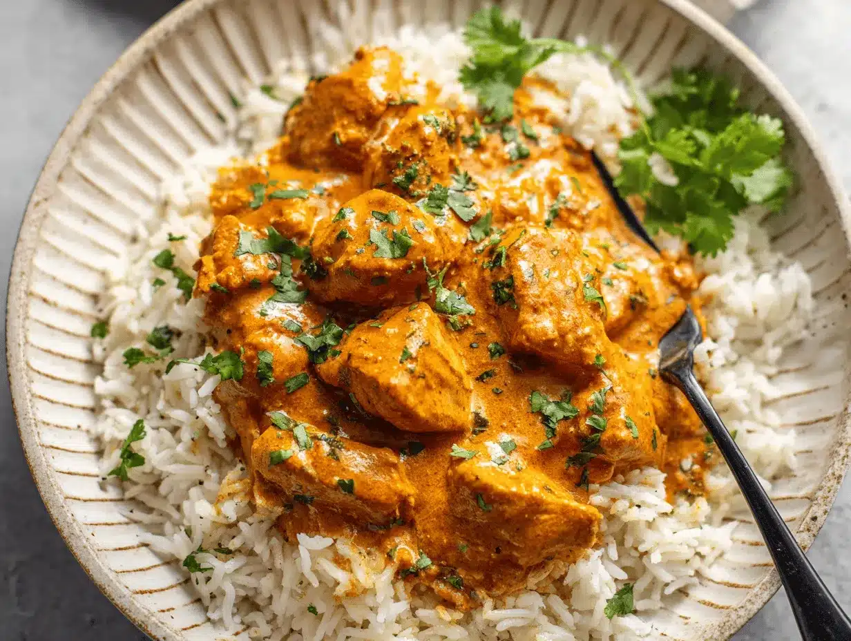 crockpot butter chicken preparation steps