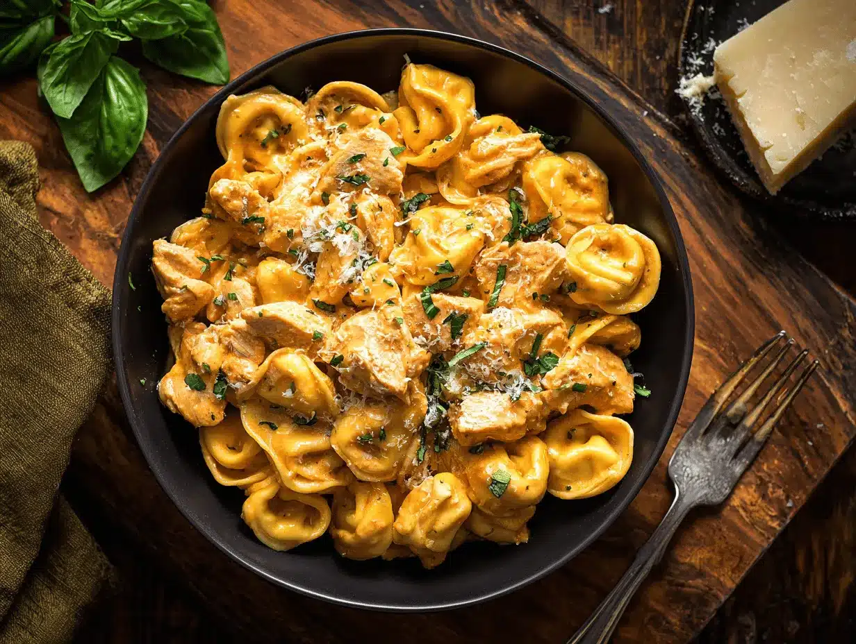 CrockPot chicken tortellini preparation steps