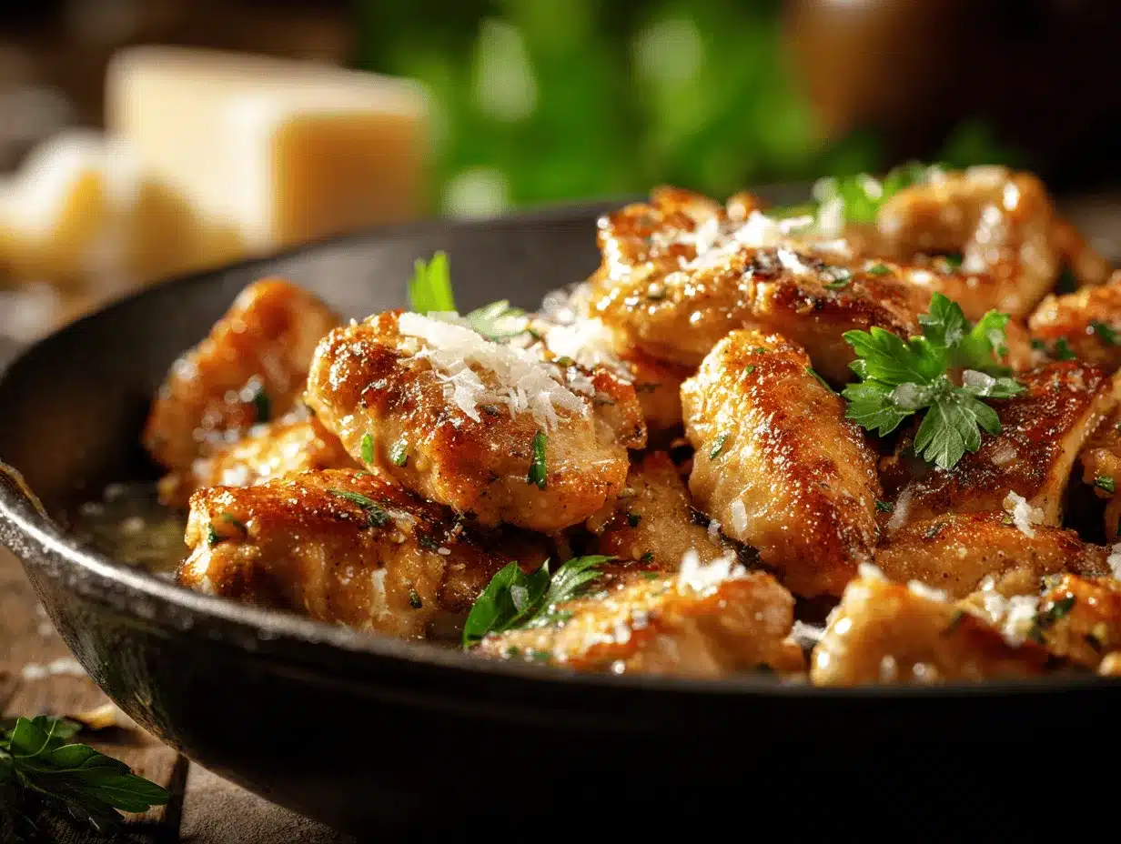 garlic parmesan chicken skillet preparation steps