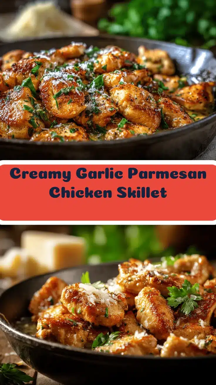 garlic parmesan chicken skillet recipe