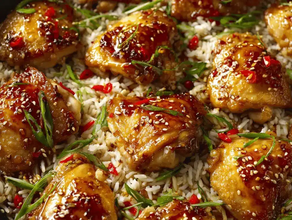 ginger soy glazed chicken - featured image
