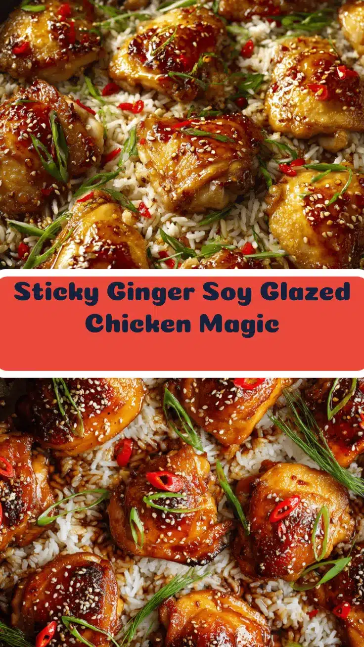ginger soy glazed chicken recipe