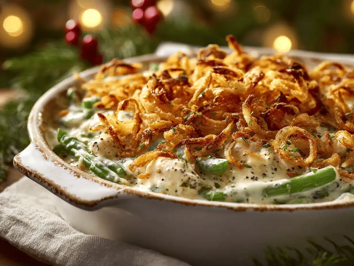green bean chicken casserole preparation steps