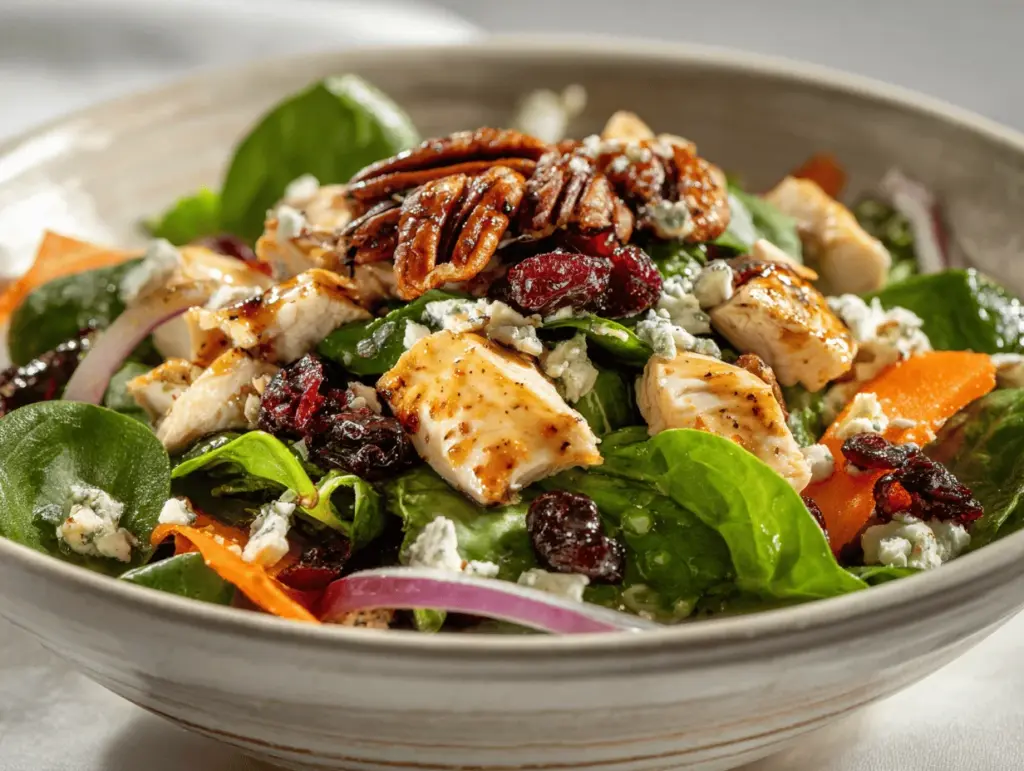harvest chicken salad with pecans - featured image