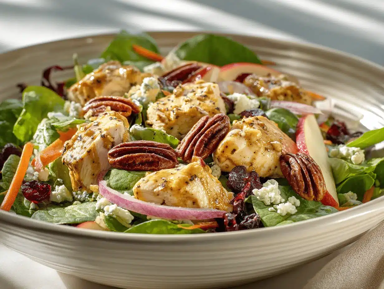 harvest chicken salad with pecans preparation steps