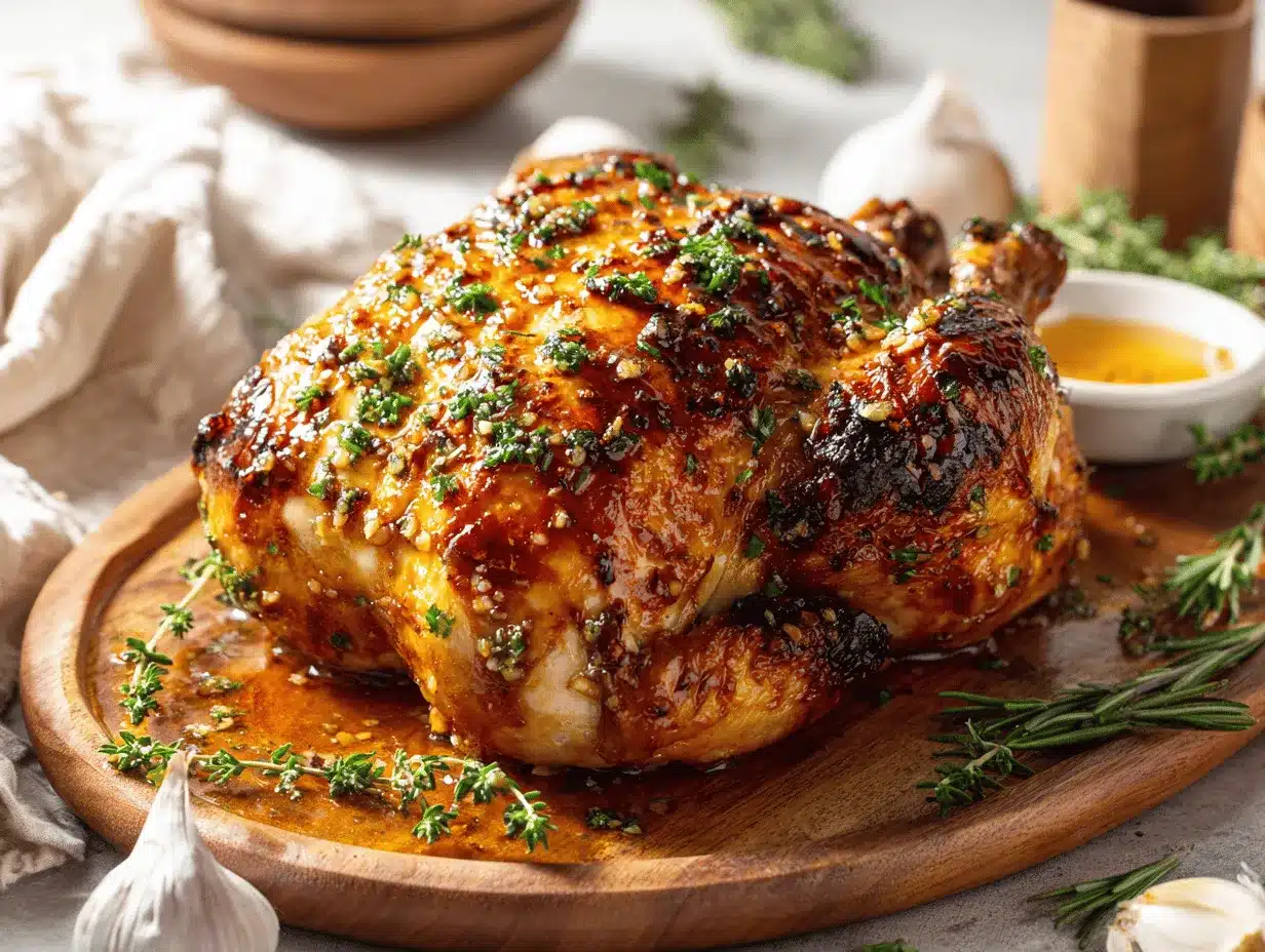 honey garlic rotisserie chicken preparation steps