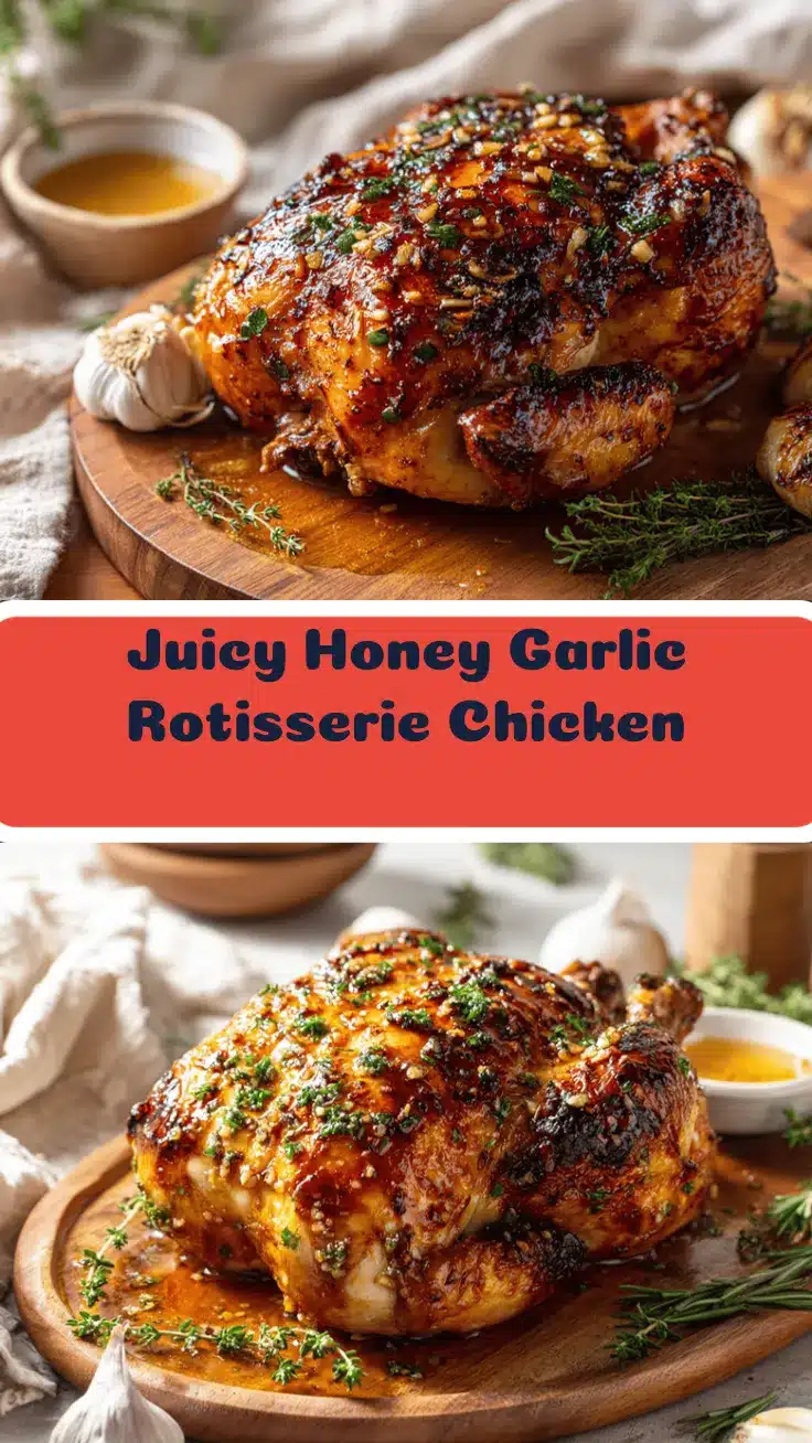 honey garlic rotisserie chicken recipe