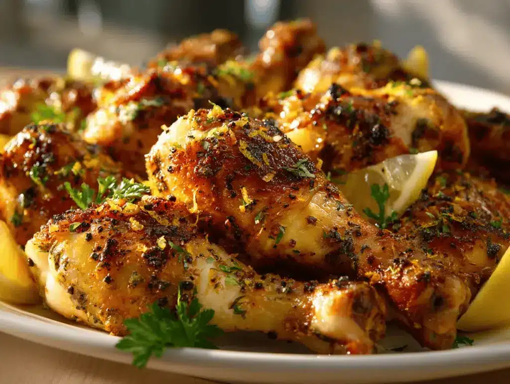 lemon pepper chicken drumsticks - featured image