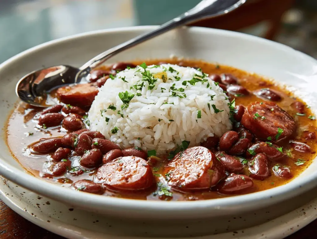 Louisiana red beans and rice - featured image