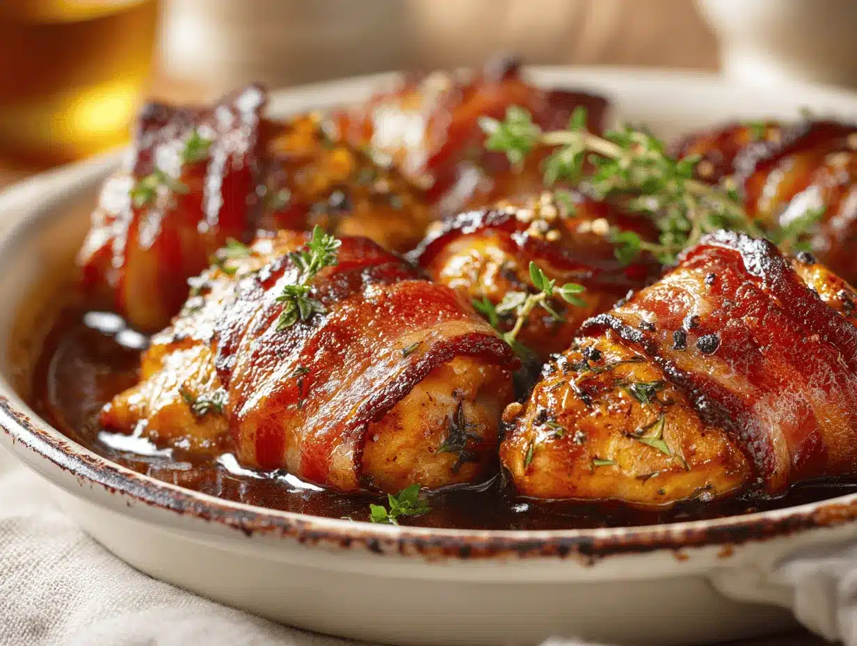 maple bacon baked chicken preparation steps