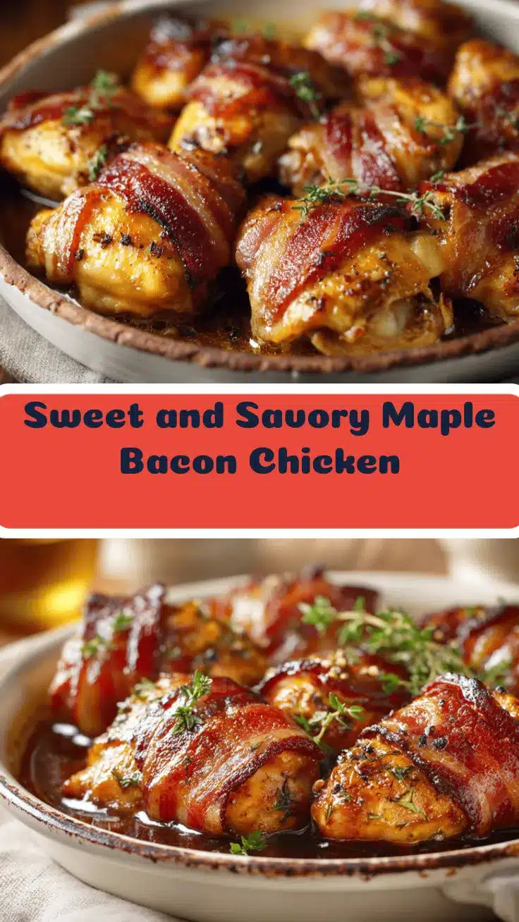 maple bacon baked chicken recipe