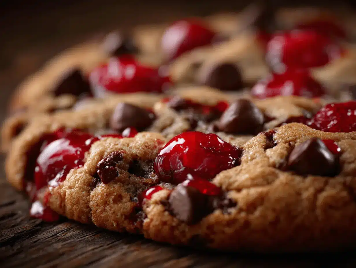 maraschino cherry chocolate chip cookies preparation steps