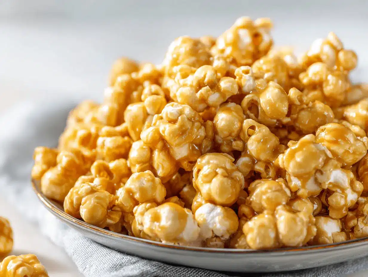 marshmallow caramel corn preparation steps