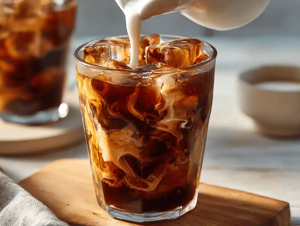 mocha iced coffee preparation steps