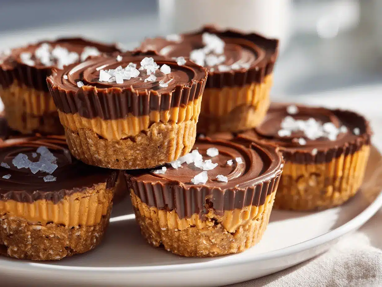 peanut butter chocolate oatmeal cups preparation steps
