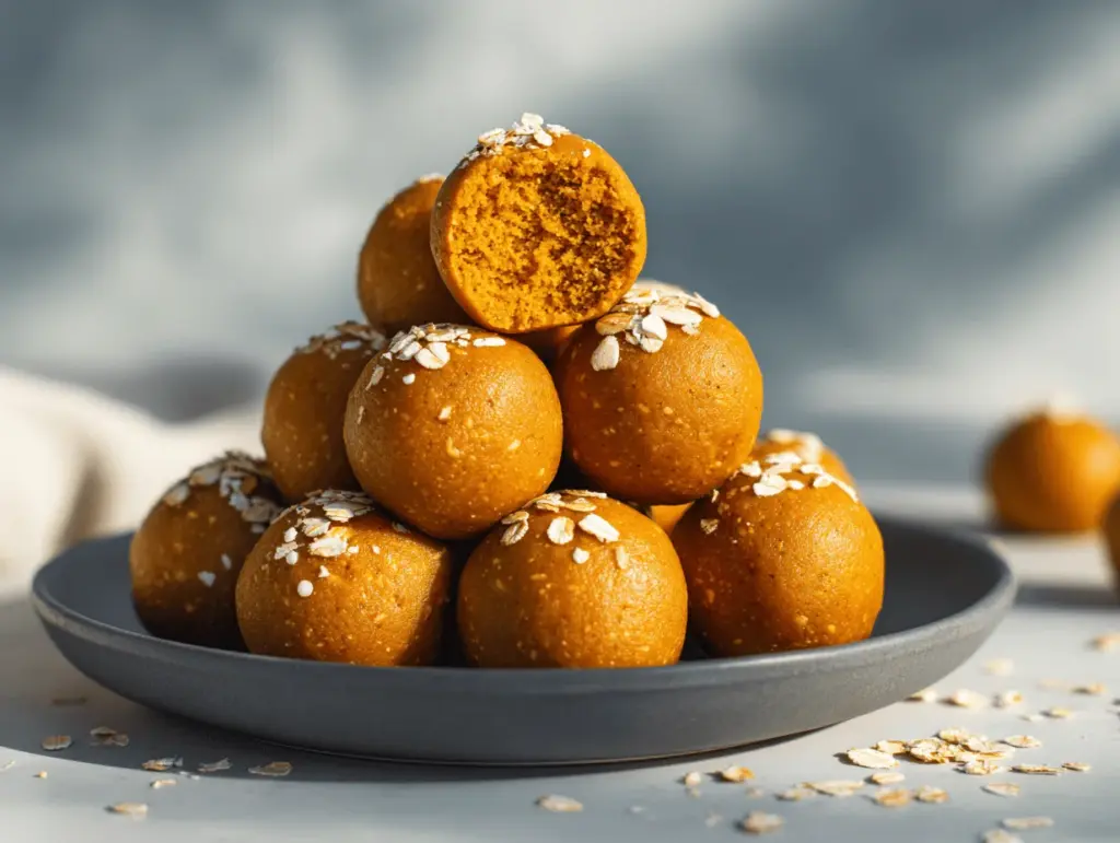 pumpkin protein balls - featured image