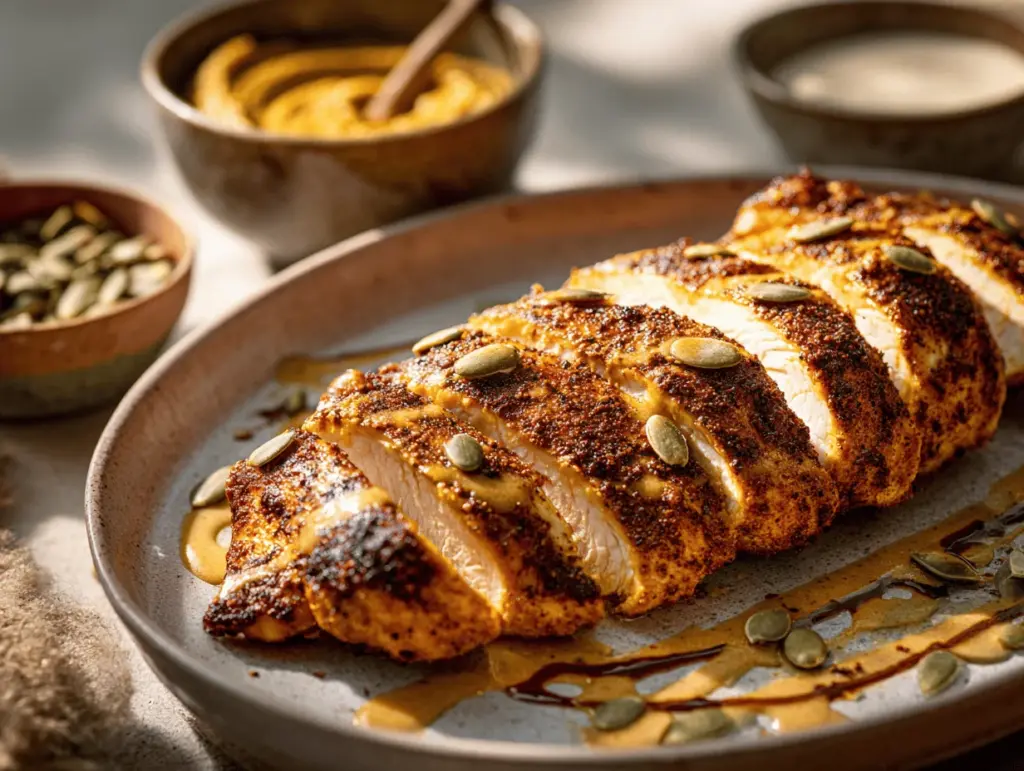 pumpkin spice chicken breast - featured image