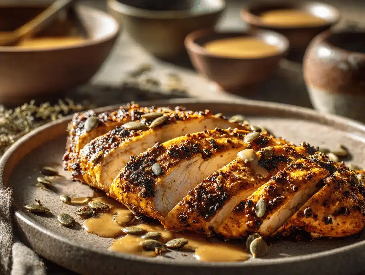 pumpkin spice chicken breast preparation steps