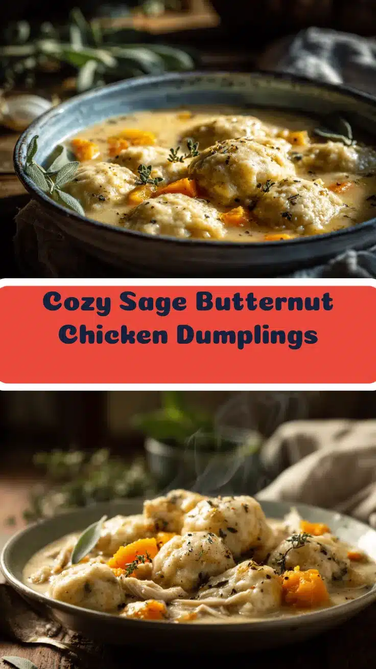 sage and butternut chicken and dumplings recipe