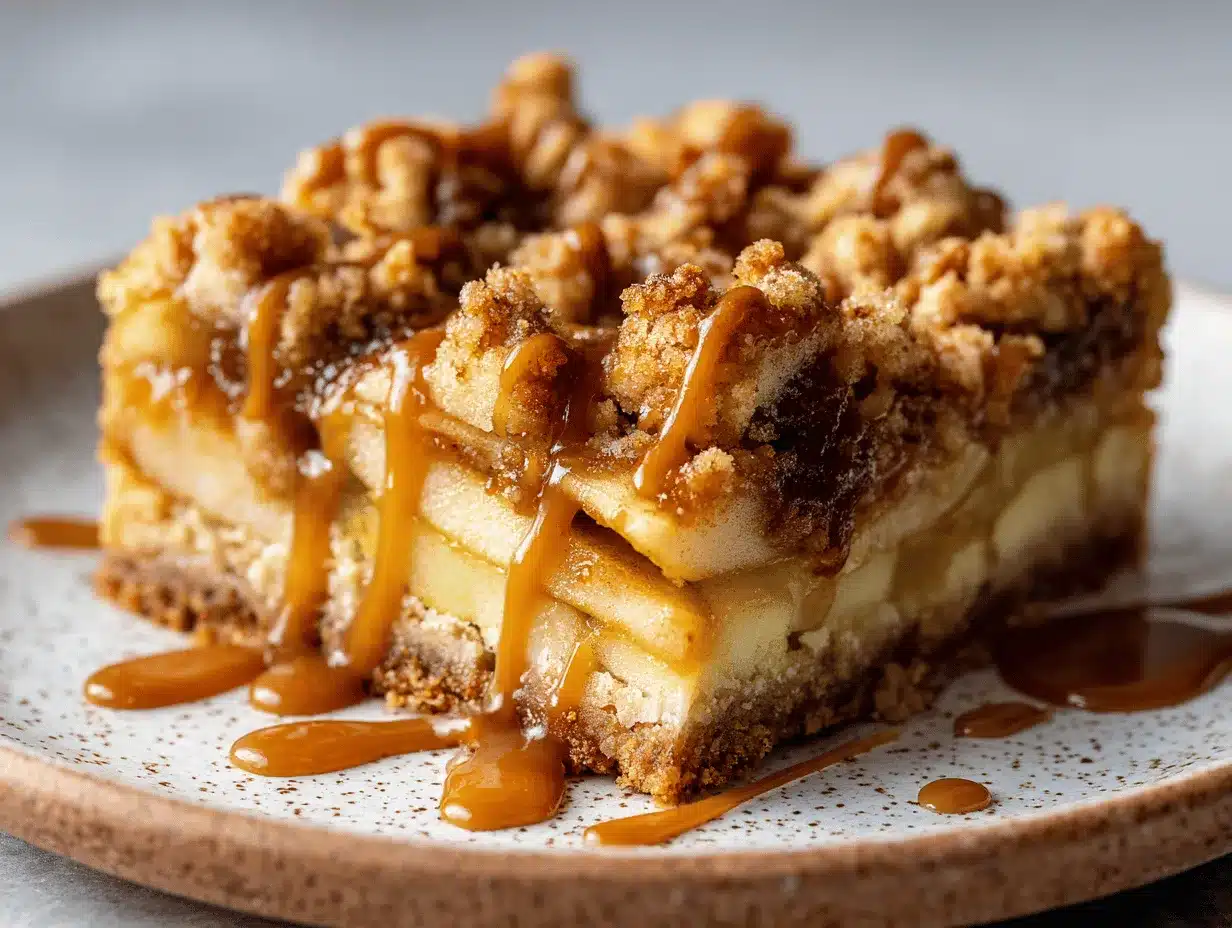 salted caramel apple bars preparation steps