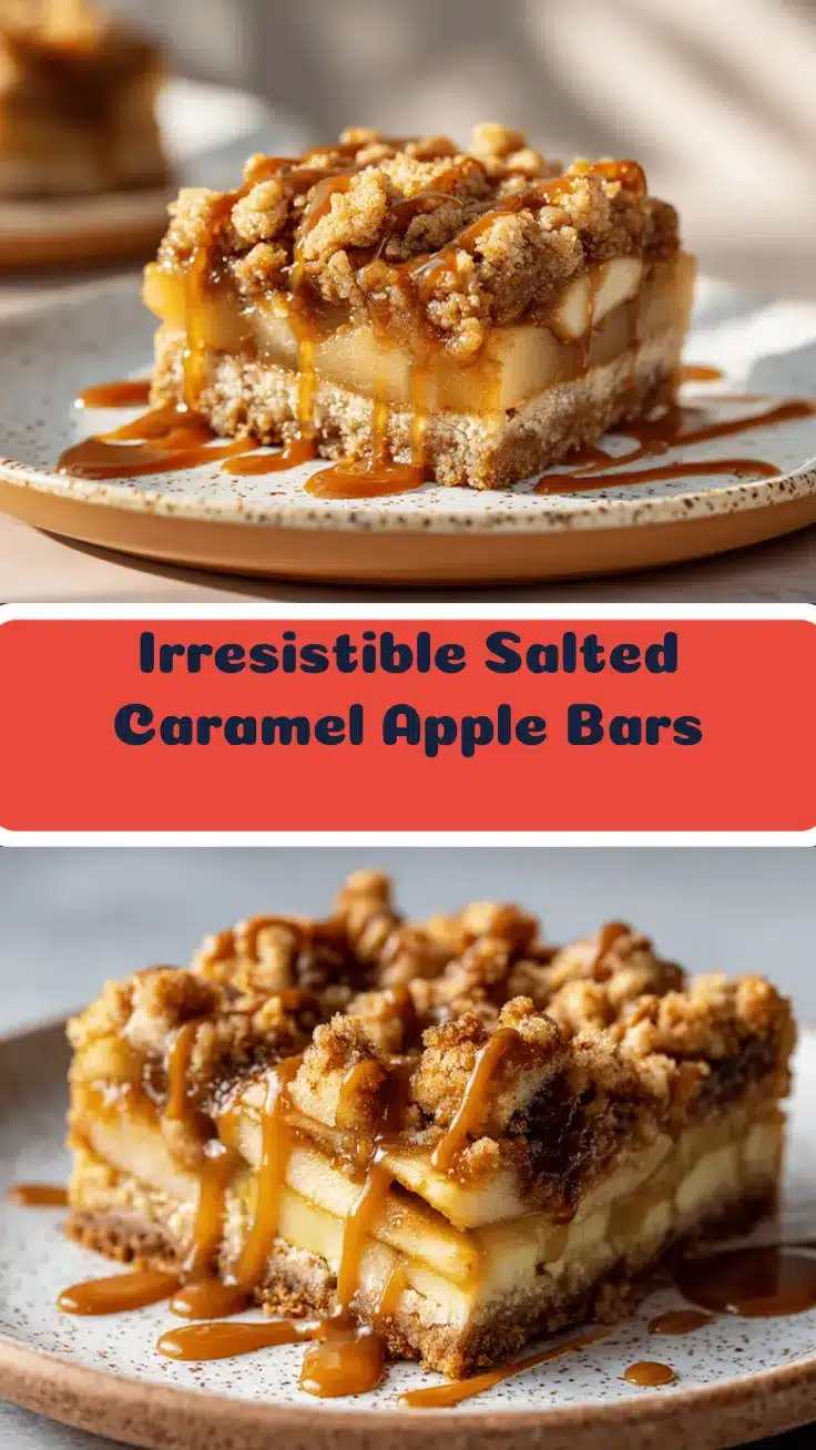 salted caramel apple bars recipe