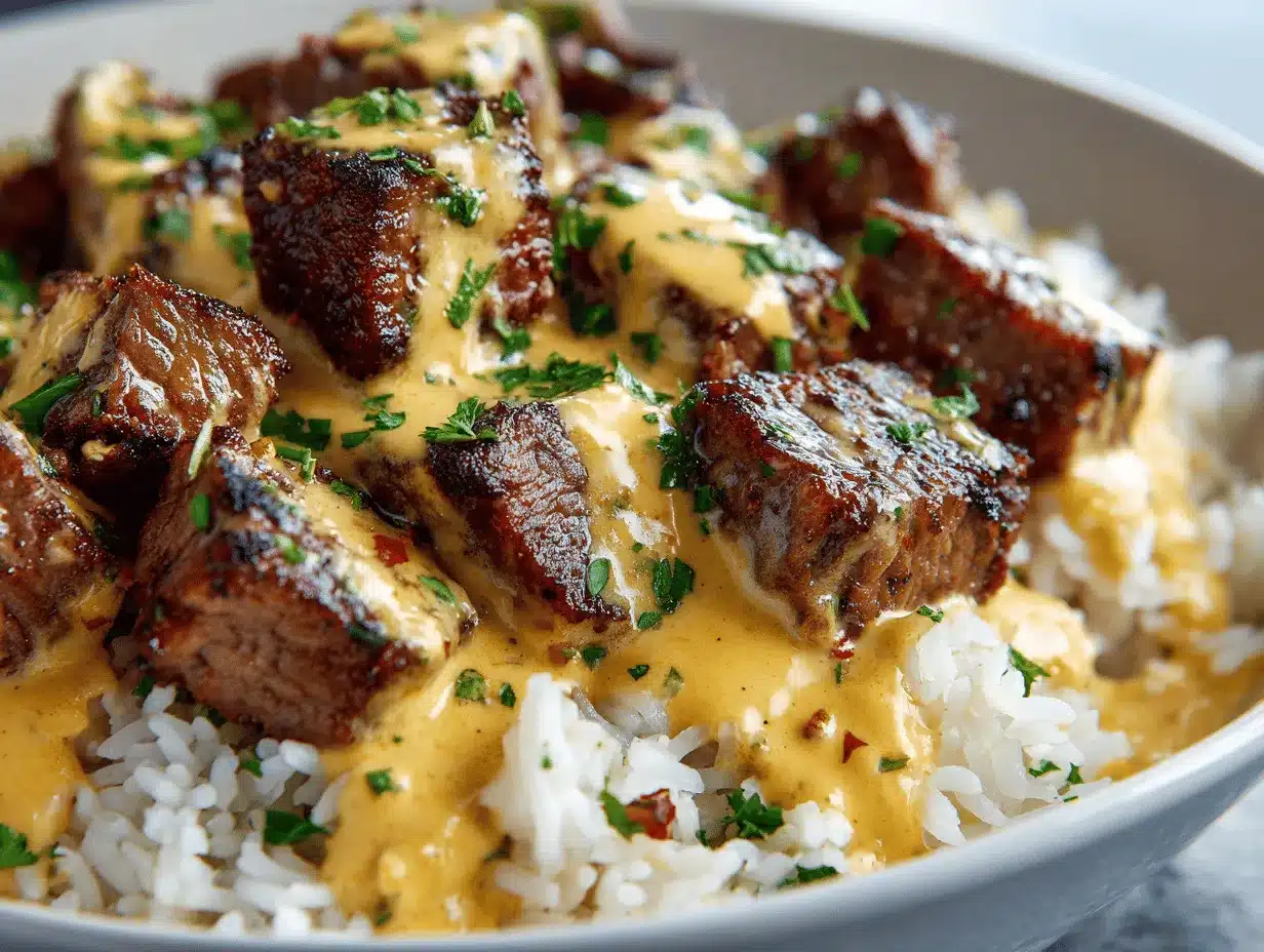 steak queso rice preparation steps