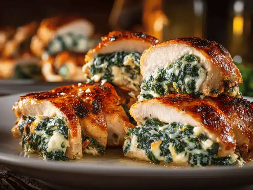 stuffed chicken breast with spinach - featured image