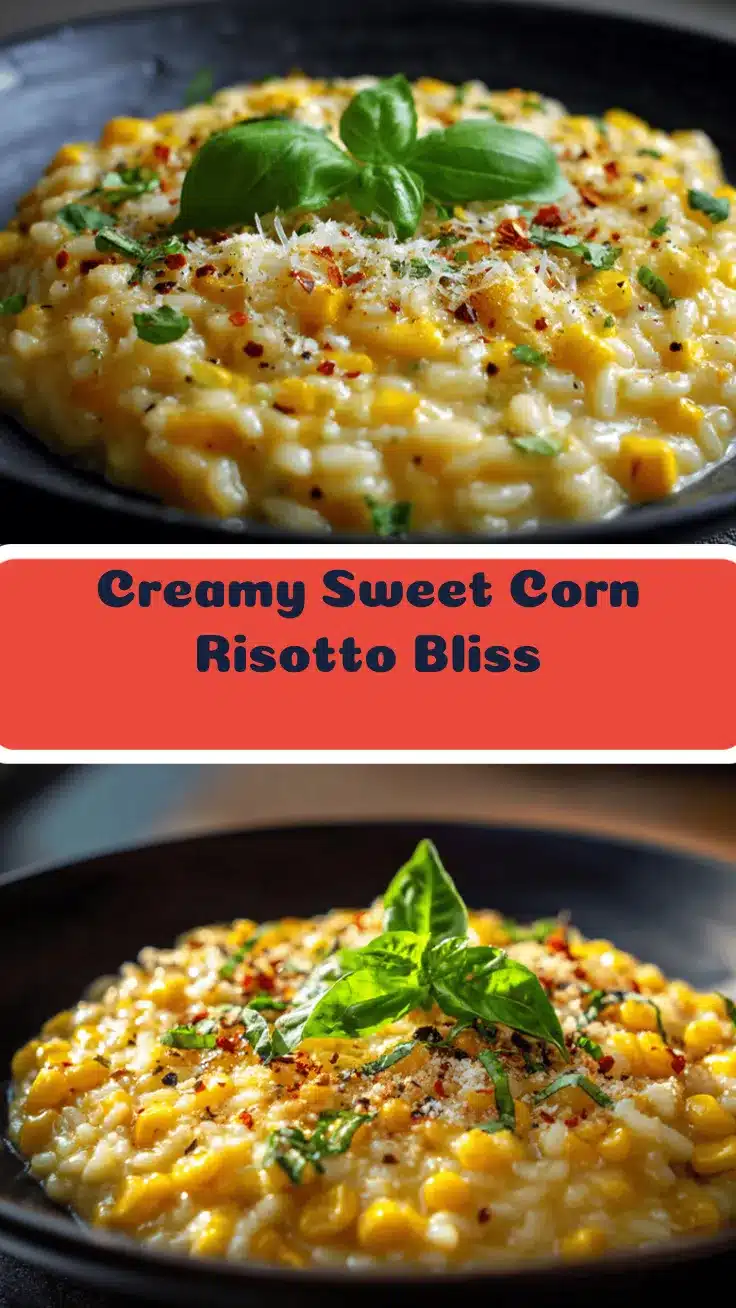 sweet corn risotto recipe