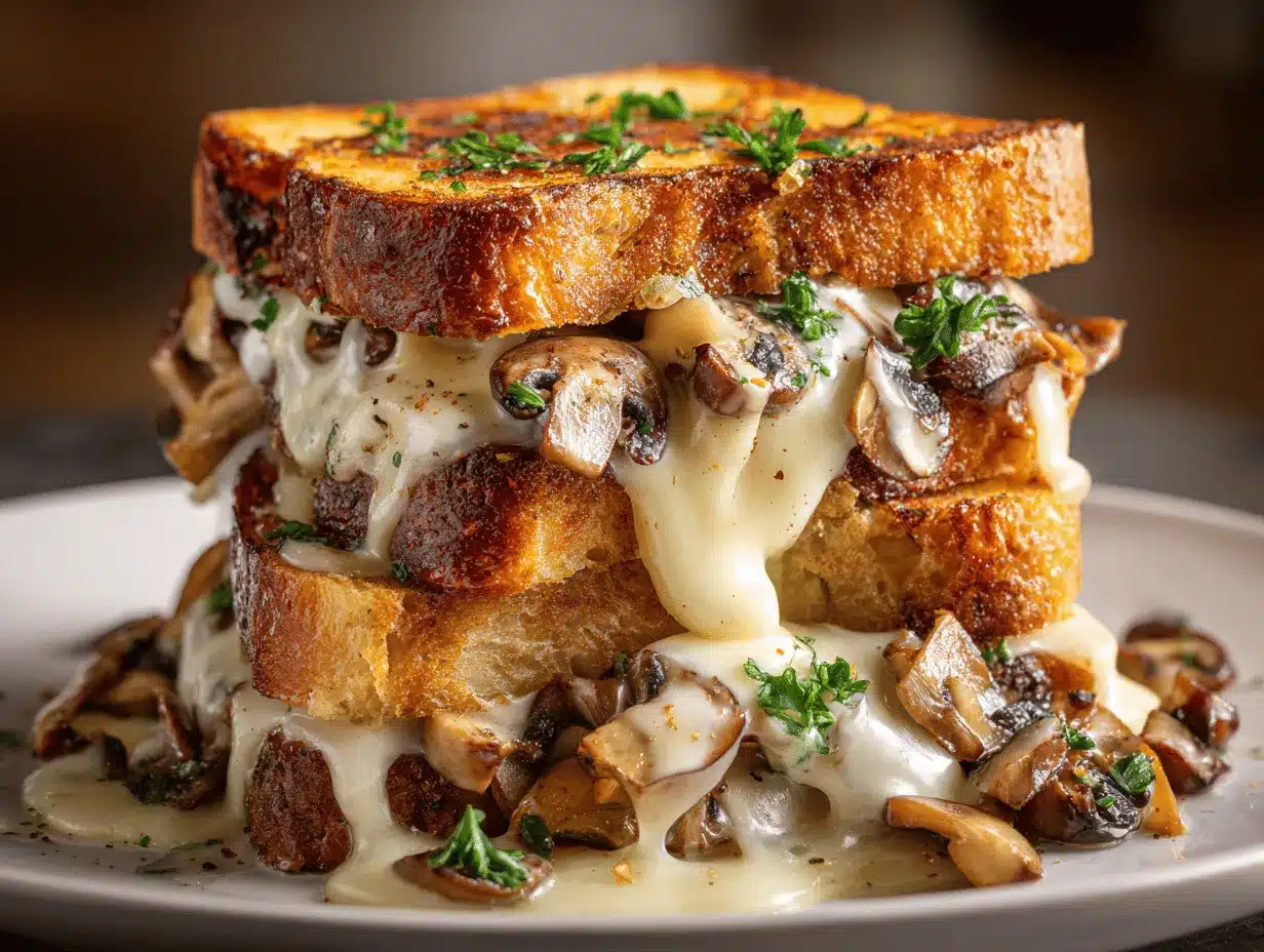 Swiss Mushroom Melt preparation steps