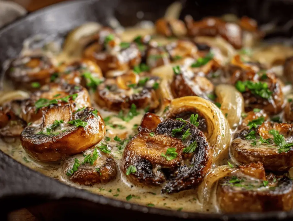 Texas Roadhouse creamy garlic mushrooms - featured image
