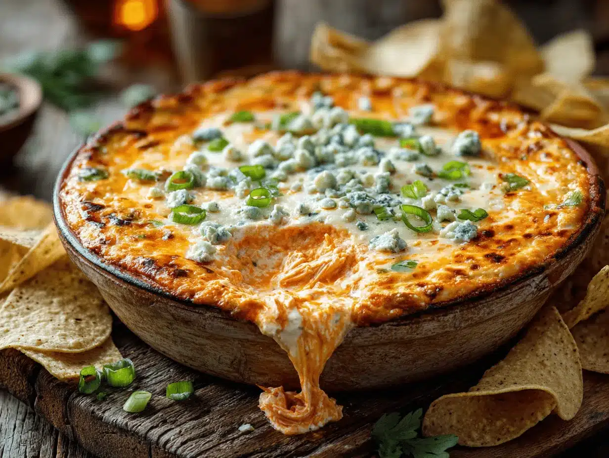Thanksgiving Leftover Buffalo Chicken Dip preparation steps