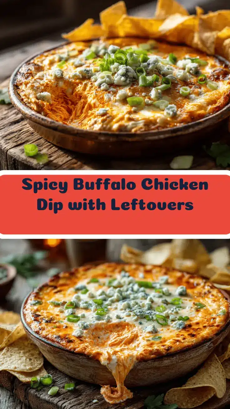 Thanksgiving Leftover Buffalo Chicken Dip recipe