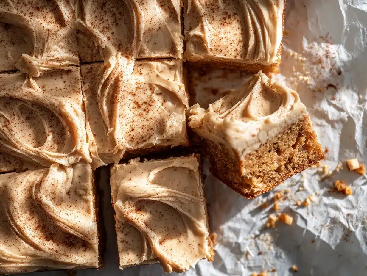 Apple Cinnamon Blondies preparation steps