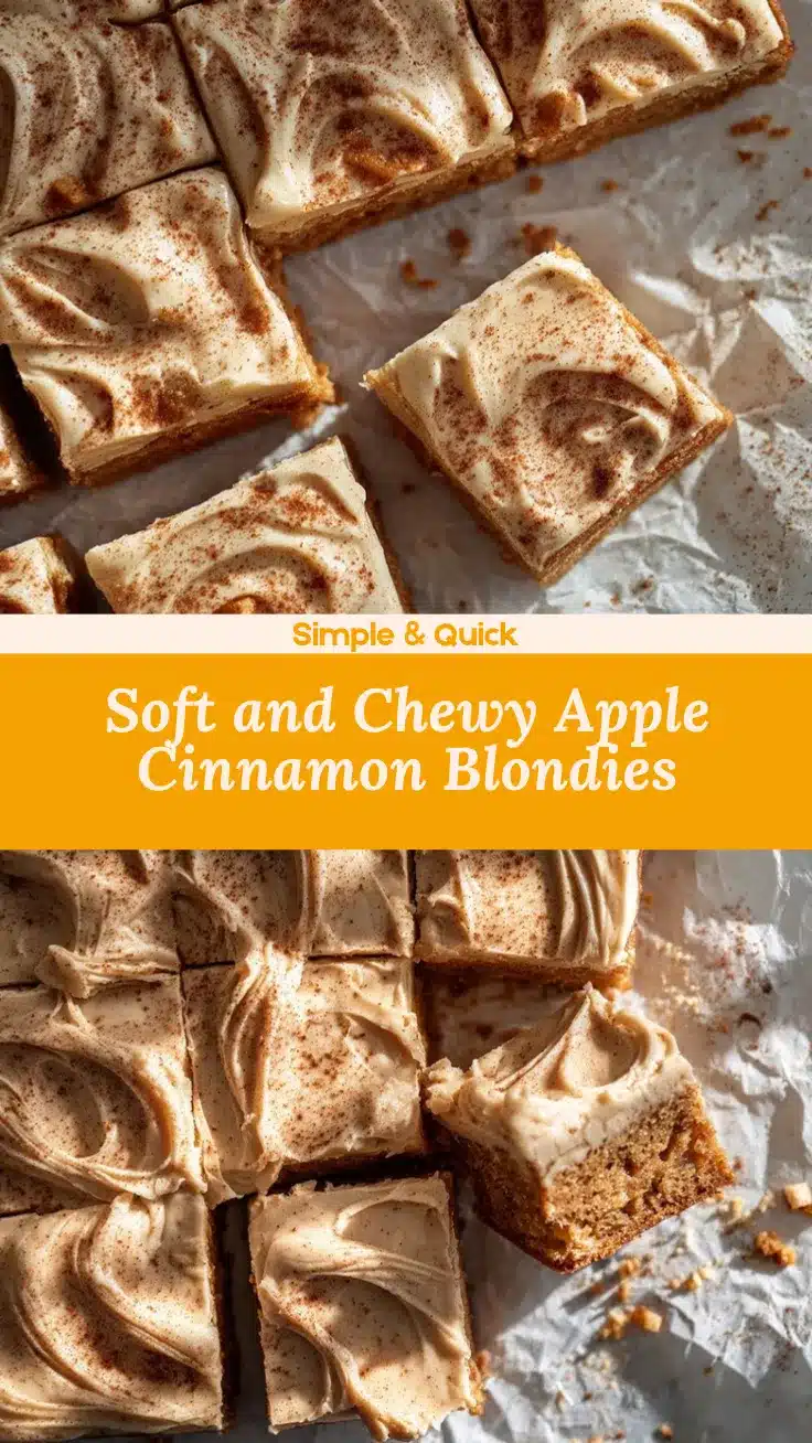 Apple Cinnamon Blondies recipe