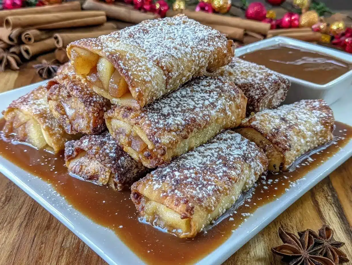 apple pie egg rolls preparation steps