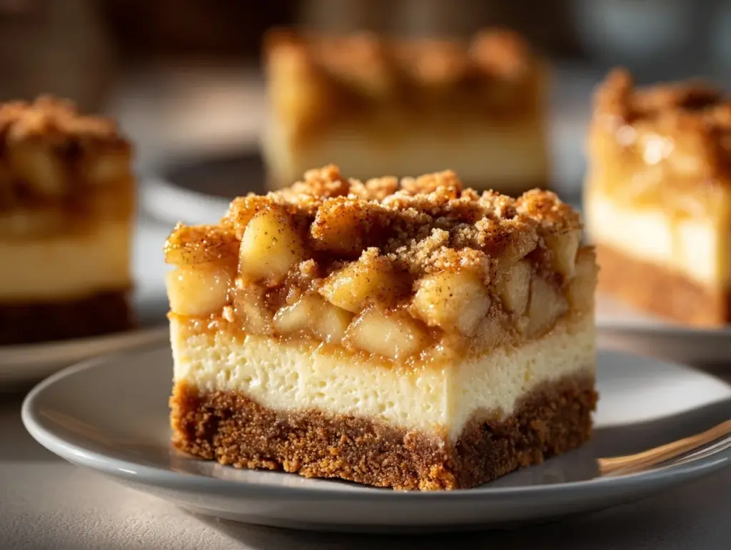 Apple Streusel Cheesecake Bars - featured image