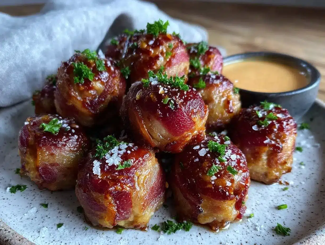 bacon-wrapped turkey meatballs preparation steps