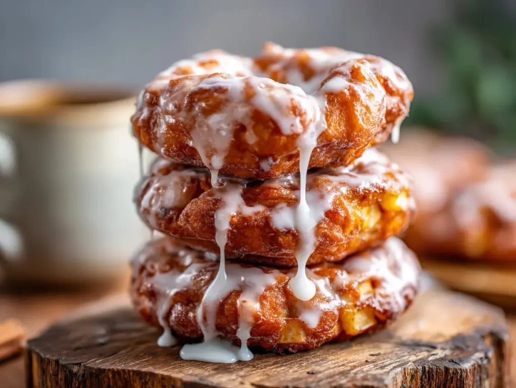 baked apple fritters - featured image
