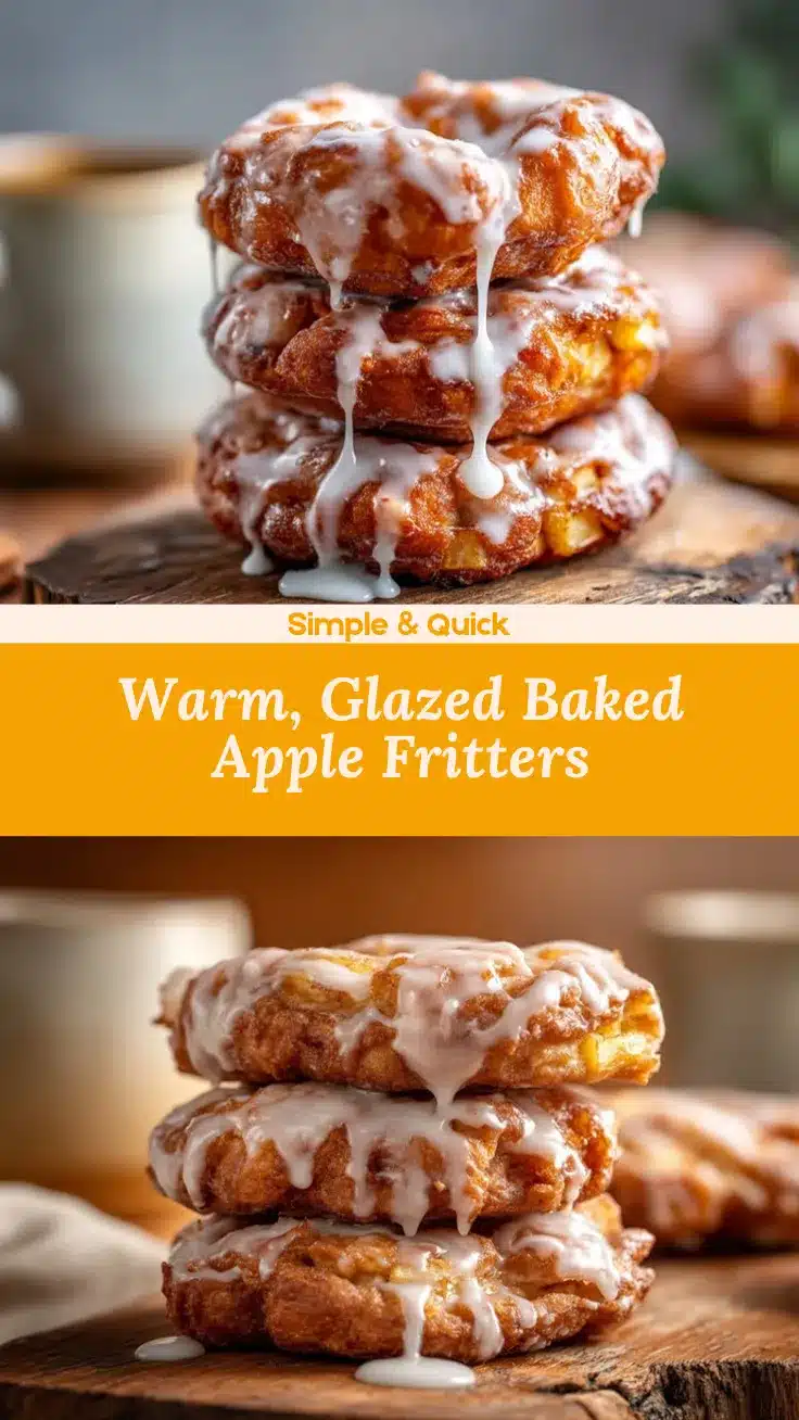 baked apple fritters recipe