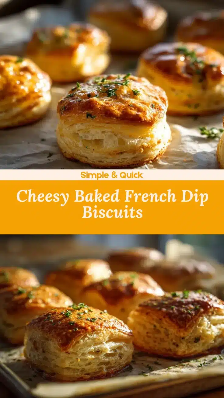 Baked French Dip Biscuits recipe