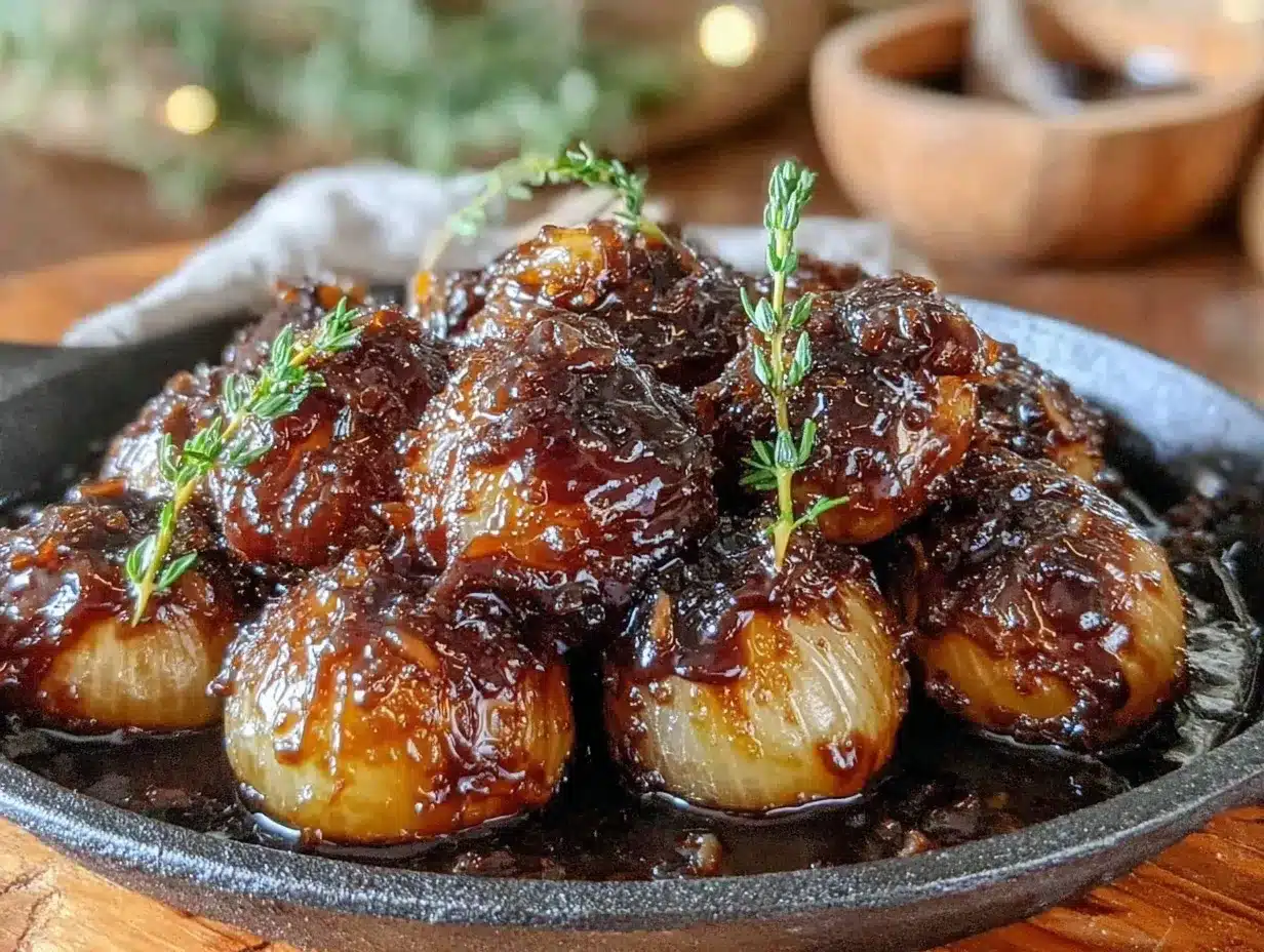 balsamic glazed pearl onions preparation steps