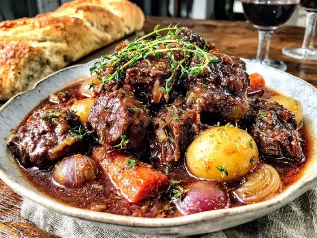 beef stew with red wine - featured image
