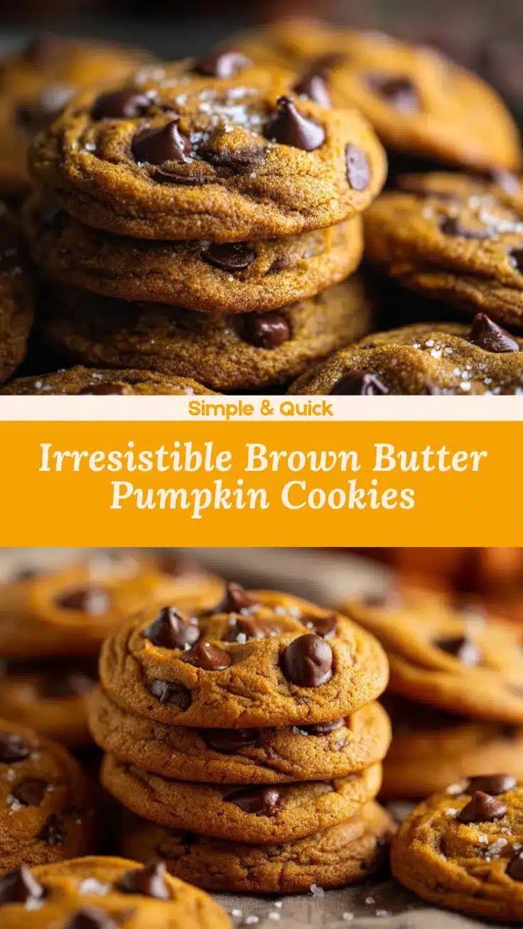 Brown Butter Pumpkin Chocolate Chip Cookies recipe