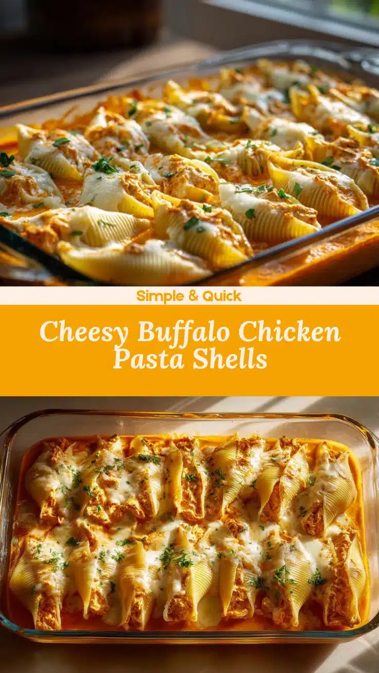 Buffalo Chicken Stuffed Shells recipe