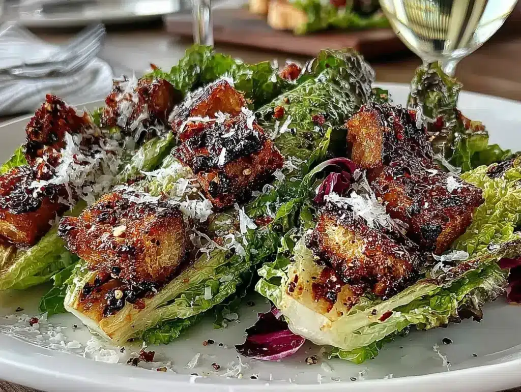 charred romaine Caesar salad - featured image