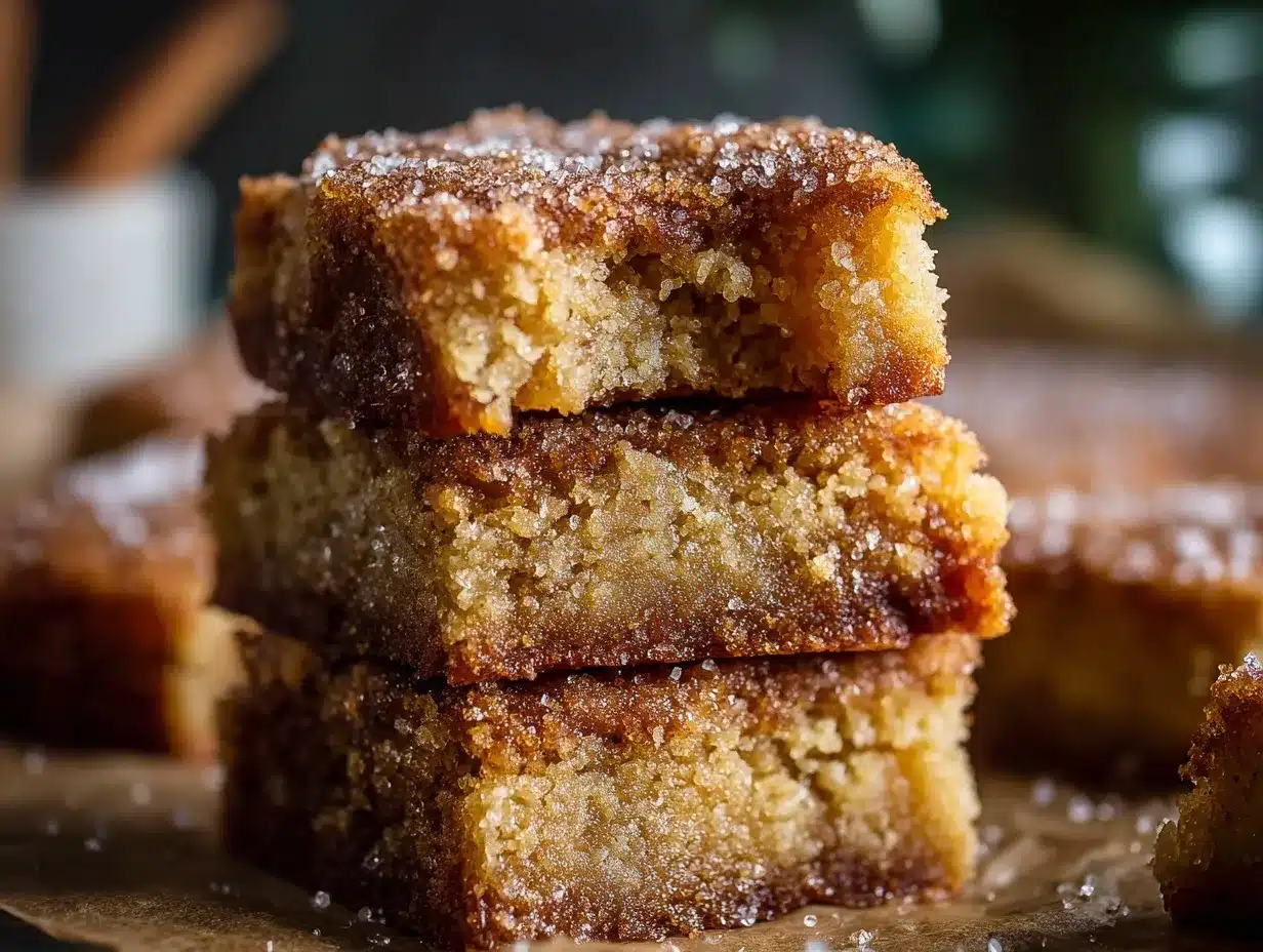 cinnamon sugar blondies preparation steps